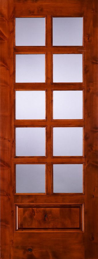 exterior knotty alder wood door